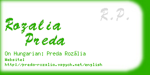 rozalia preda business card